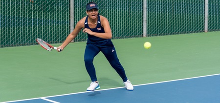 Sovanny Thach teamed with Abby Salazar for an 8-5 doubles win against Caada