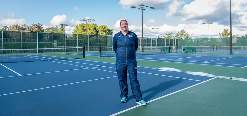 Head Coach Lauren Hickey will lead the reborn West Valley women's tennis program