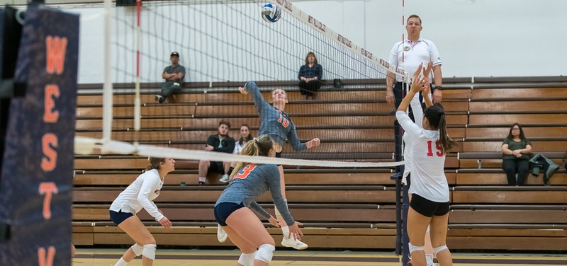 Hannah Moore had 15 of West Valley's 71 kills against CCSF